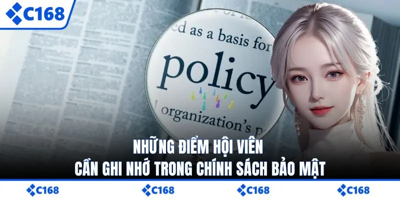 Những điểm hội viên cần ghi nhớ trong chính sách bảo mật